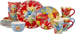 Certified International Blossom набор посуды на 4 персоны, 16 предметов, мультиколор