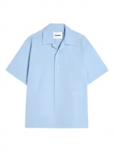 Рубашка с короткими рукавами Jil Sander, синий