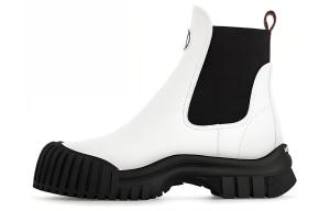 Белые женские плоские ботинки по щиколотку LOUIS VUITTON