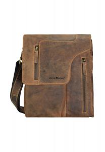 Винтажная сумка через плечо I кожаная 17 см Green Burry, коричневый