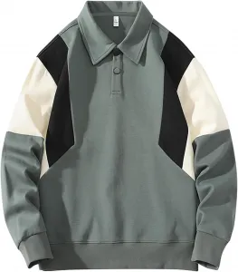 Мужской свитшот с капюшоном Vintage Color Block