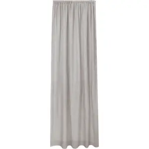 Герстерская штора «Анзо», (1 шт.), готовая штора однотонная Gerster, серый