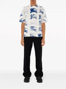 Футболка с принтом BURBERRY, белый