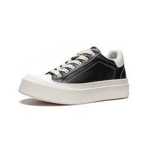 MQ Антискользящие износостойкие низкие скейтерские кроссовки унисекс черные (мужские) размер больше, цвет Black (Men's) Size Up