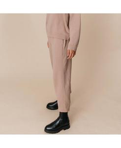 Женские укороченные брюки-тедди из органического хлопка Ocio, Fawn