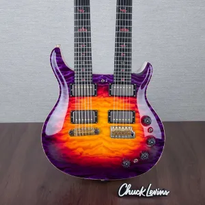 Электрогитара PRS Custom 24 с двойной грифовой 6/12-струнной конструкцией - Indian Ocean Sunset Glow - №0384233