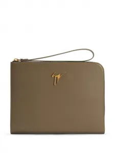 Клатч Fabian с логотипом Giuseppe Zanotti, коричневый