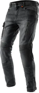 Мужские мотоциклетные джинсы REBELHORN Vandal Mono, джинсовая ткань Armalith, защита коленей, бедер и копчика RE ZRO Level 2, 2 вентиляционных канала, зауженный крой, Black (Black Washed)