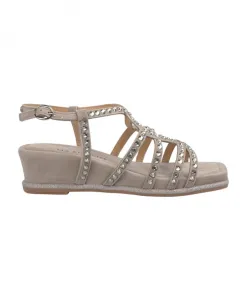 Сандалии на средней танкетке Alma En Pena, коричневый