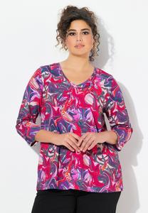 Футболка с длинным рукавом Ulla Popken, красный