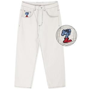 Джинсы унисекс MIND ERROR, Белый