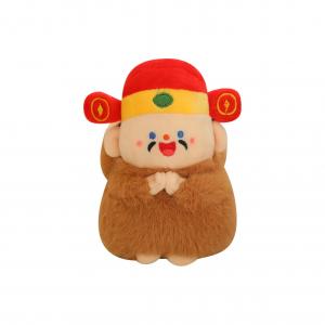 Капибара бог богатства плюшевый кулон 15см высота JINXIANGHE