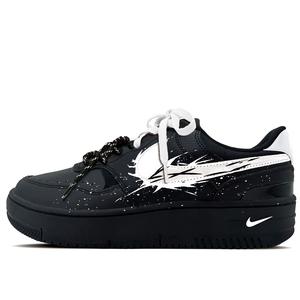 Nike Gamma Force Sharp Blade синтетическая кожа устойчивые к истиранию низкие кроссовки для скейтбординга унисекс Black White