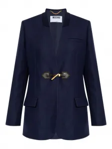 Блейзер с заплатками на локтях Moschino, синий