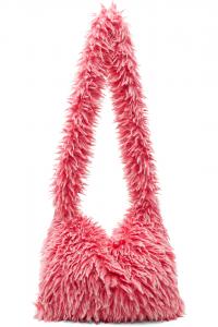 Сумка-почтальон из искусственного меха Erl, розовый