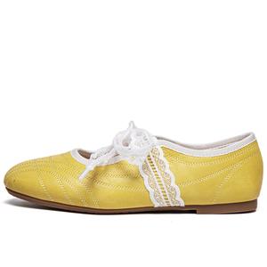Туфли Mary Jane от Ding Ding Goose Studio для женщин в лимонном цвете, цвет Lemon