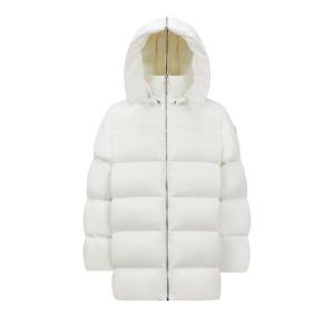 Пальто Moncler x Rick Owens Woven Hooded Cyclopic Coat Milk, белый
