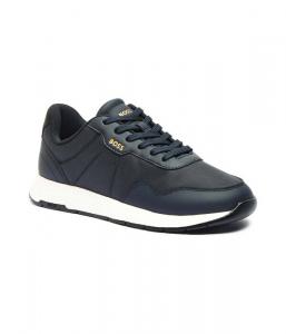 Кроссовки мужские Boss текстильные с логотипом бренда, синий