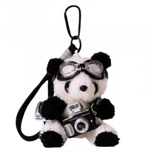 Очаровательный брелок-медвежонок с камерой, креативный и практичный плюшевый кукольный подвес, высота 11см Princess lovers, Space Mirror Camera + Blush Panda