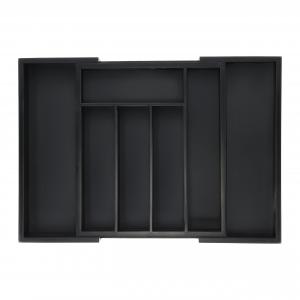 Ящик для столовых приборов Relaxdays, черный