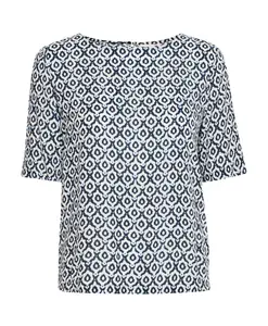 Блузка с принтом в виде затмения икатской плитки Ichi, мультиколор