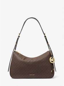Средняя сумка Nolita с фирменным логотипом Michael Kors, Brown/Blk
