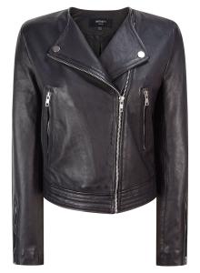 Желтая приталенная байкерская короткая куртка TruClothing