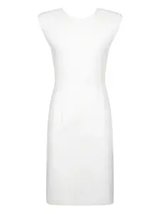 Платье миди с подкладкой на плечах DONDUP, белый