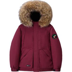 Пуховик Unisex Hooded Thickened Cargo VanCamel, burgundy