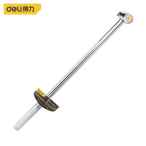 Динамометрический ключ Deli с указателем, регулируемый динамометрический ключ 0-500 Нм DL500