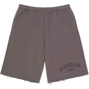 Шорты с номерным принтом в стиле distressed MM6 Maison Margiela, коричневый