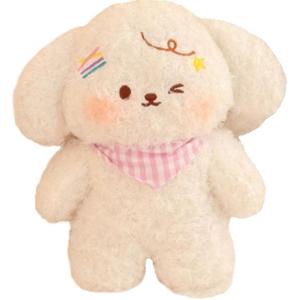 Мягкая и милая плюшевая кукла щенка высотой 23 см LEWAHON, розовый