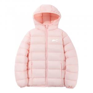 Детская утепленная куртка с капюшоном Moderate WARRIOR, розовый/белый huili small k