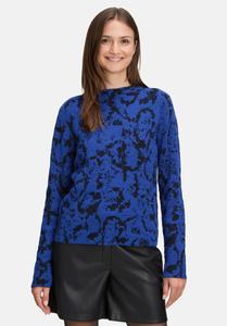 Джемпер Betty & Co MIT STEHKRAGEN, Blue/Black/Blue