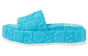 Шлепанцы женские Gucci Platform, синий