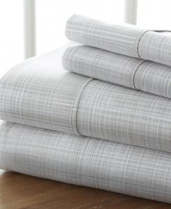 Комплект постельного белья Timeless Classics Premium Ultra Soft Pattern, 4 предмета, размер King ienjoy Home, Grey Thatch