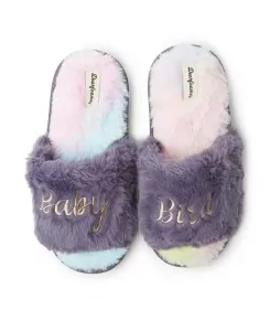 Детские тапочки Lana Fuzzy Slide - Babe Squad Dearfoams, фиолетовый