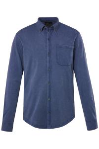 Рубашка на пуговицах классического кроя JP1880, Blue denim