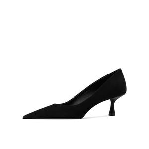 Туфли на высоком каблуке с расклешенным каблуком для женщин Shesrim, Black