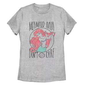 Футболка Disney's The Little Mermaid Ariel для юниоров, не заботящаяся о волосах русалки Licensed Character