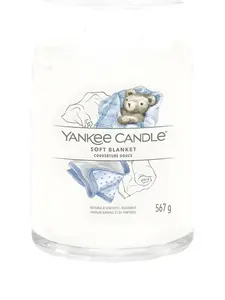 Свеча с ароматом мягкого пледа Yankee Candle, белый