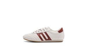 BELLE Скользоустойчивые женские скейтерские кеды низкие Ecru/Red, цвет Ecru/Red