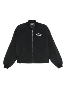 Вышитая куртка на молнии NEW BALANCE, черный