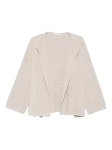 Шерстяная куртка с капюшоном MAX MARA, нейтральный