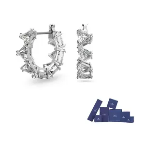 Матричные мини-серьги-кольца Swarovski