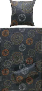 Постельное белье антрацит 1x 135x200 см + 1x 40x80 см Erwin Müller