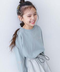 Детская футболка с длинными рукавами и одним низом, детская одежда, весна/лето 2016 Devirock, цвет 001-Ribbon-Mist Blue