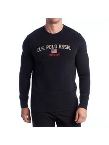 U.S. Polo Assn. Лонгслив с длинными рукавами черного цвета