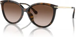 Женские солнцезащитные очки Michael Kors MK2184U Dupont «кошачий глаз» универсальной посадки, Dark Tortoise/Brown Gradient