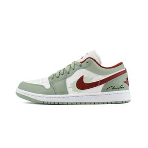 Jordan Кроссовки Air 1 LOW Abrasion Resistant Low top Vintage Basketball Shoes Unisex Green